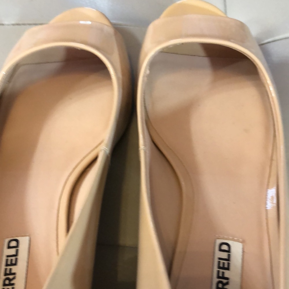 KL Nude leather/pearls shoes - Picture 6 of 11